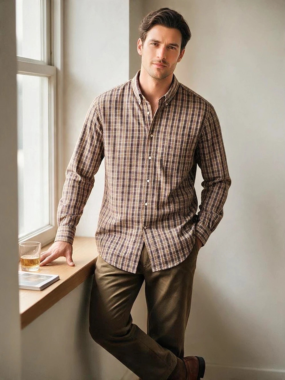J.Crew Classic Fit Secret Wash Plaid 100% Cotton Button-Down Shirt Size Small NW